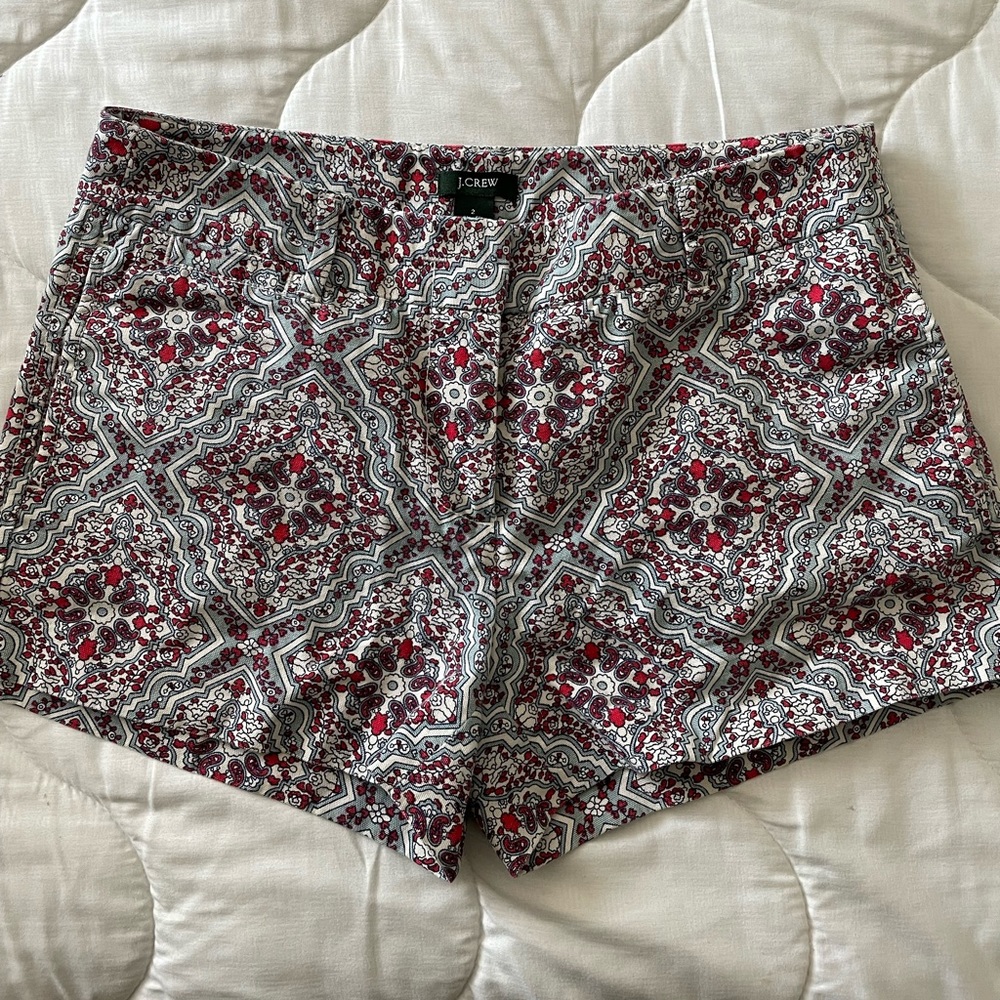 j crew pattern shorts